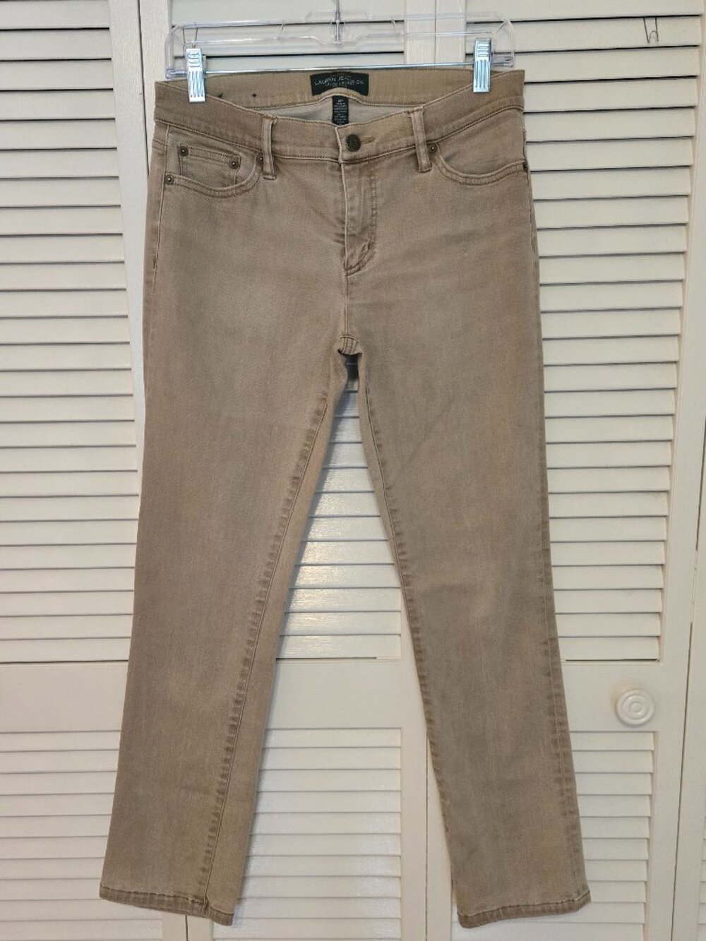 Ralph Lauren Modern Straight Tan Jeans - Size 6P